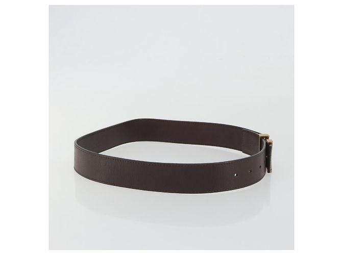 LOUIS VUITTON Utah Ceinture LV Initials Belt "80/32" M6902U Auth BA14918 Marrone - vista 4