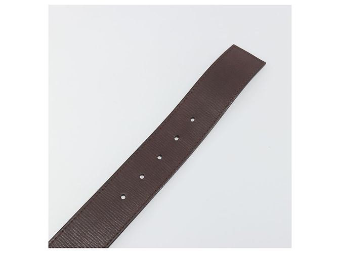 LOUIS VUITTON Utah Ceinture LV Initials Belt "80/32" M6902U Auth BA14918 Marrone - vista 8