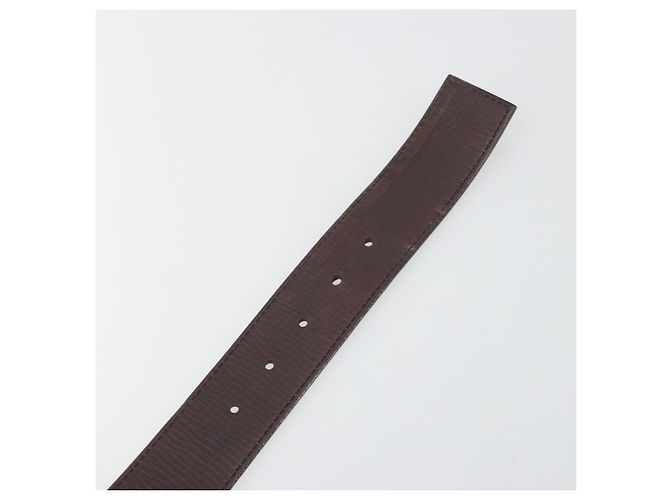 LOUIS VUITTON Utah Ceinture LV Initials Belt "80/32" M6902U Auth BA14918 Marrone - vista 9