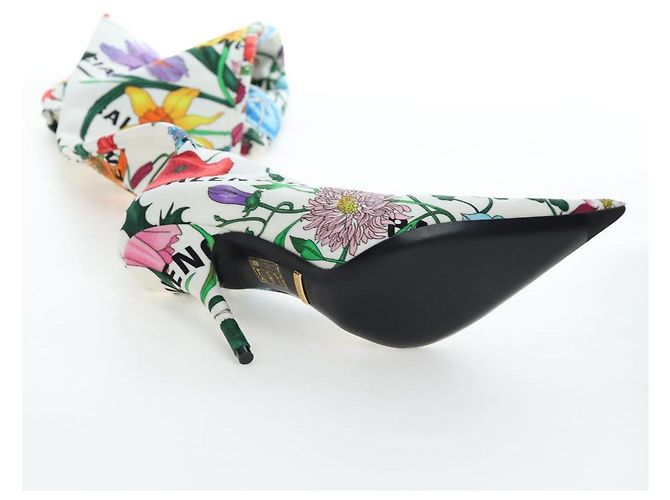 GUCCI x BALENCIAGA The Hacker Project Florale Long Heels aus Canvas Auth am12373SAM Mehrfarben - Ansicht 21