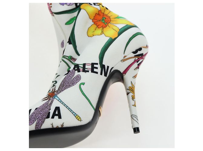 GUCCI x BALENCIAGA The Hacker Project Florale Long Heels aus Canvas Auth am12373SAM Mehrfarben - Ansicht 7