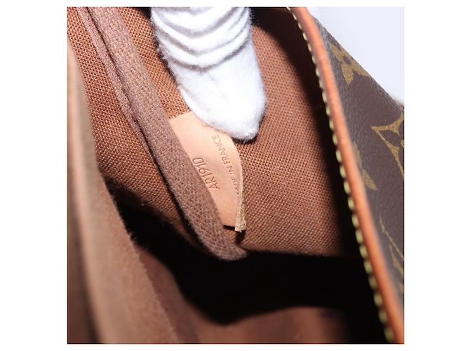 Borsa a tracolla LOUIS VUITTON Monogram Saumur 35 M42254 LV Auth ka5756 Monogramma - vista 12