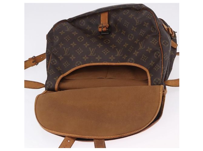 Borsa a tracolla LOUIS VUITTON Monogram Saumur 35 M42254 LV Auth ka5756 Monogramma - vista 24