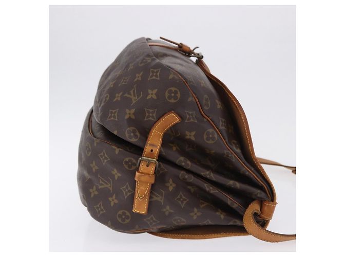 Borsa a tracolla LOUIS VUITTON Monogram Saumur 35 M42254 LV Auth ka5756 Monogramma - vista 3