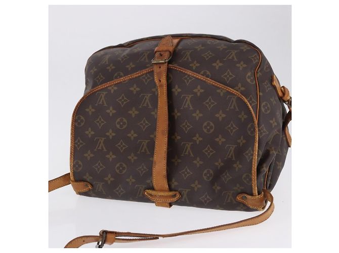 Borsa a tracolla LOUIS VUITTON Monogram Saumur 35 M42254 LV Auth ka5756 Monogramma - vista 7