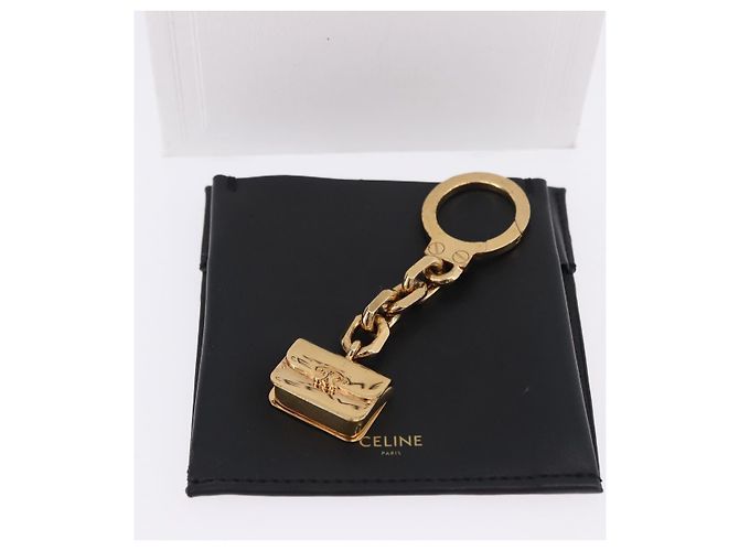 Céline Charm per borsa CELINE Triomphe metallo Gold Auth BA15233V D'oro - vista 11
