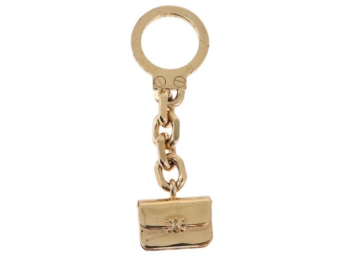 Céline Charm per borsa CELINE Triomphe metallo Gold Auth BA15233V D'oro - vista 2