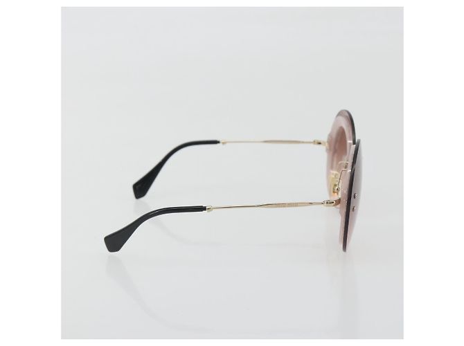 Gafas de sol Miu Miu Metal Pink Gold Auth 196725M Rosa Dorado - vista 4