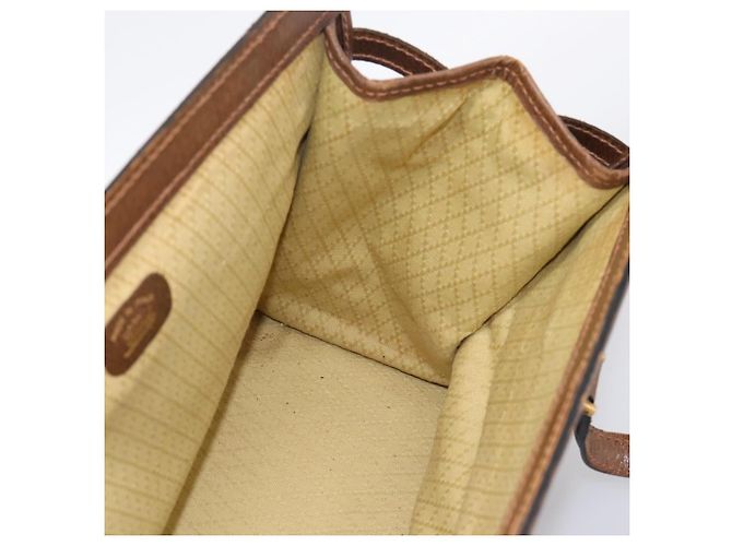 Borsa a mano GUCCI in camoscio marrone tono oro Auth ep15706 - vista 17