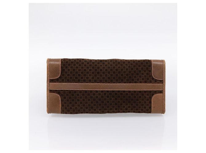 Borsa a mano GUCCI in camoscio marrone tono oro Auth ep15706 - vista 5