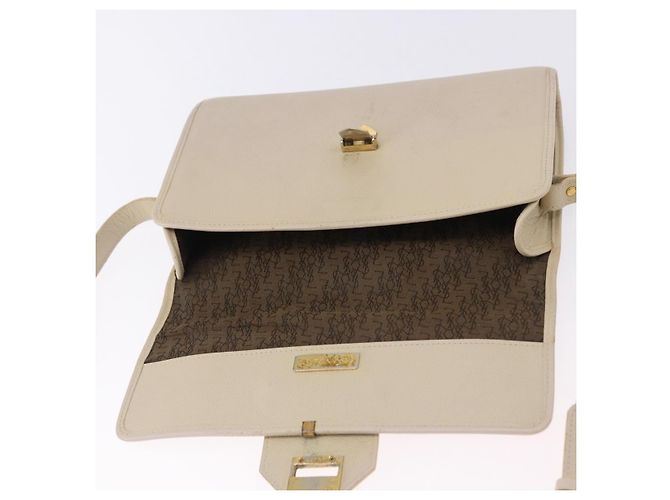 Borsa a tracolla SAINT LAURENT in pelle White Gold Auth BA15275 Bianco D'oro - vista 19