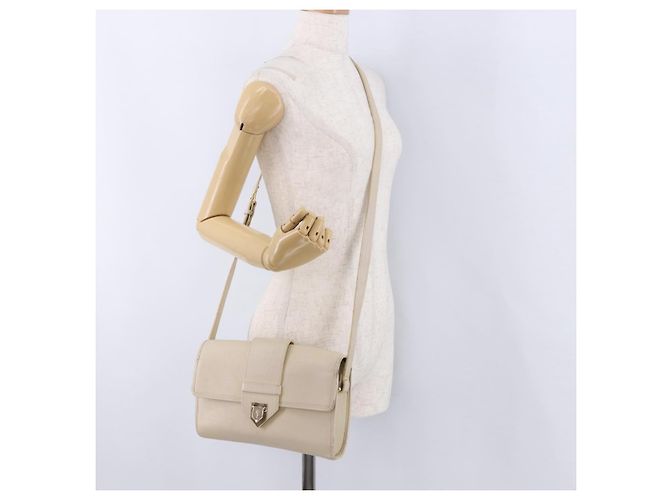 Borsa a tracolla SAINT LAURENT in pelle White Gold Auth BA15275 Bianco D'oro - vista 24