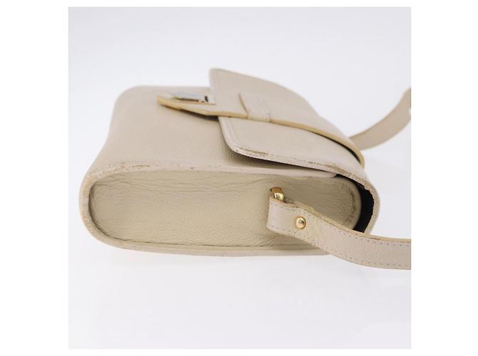 Borsa a tracolla SAINT LAURENT in pelle White Gold Auth BA15275 Bianco D'oro - vista 5