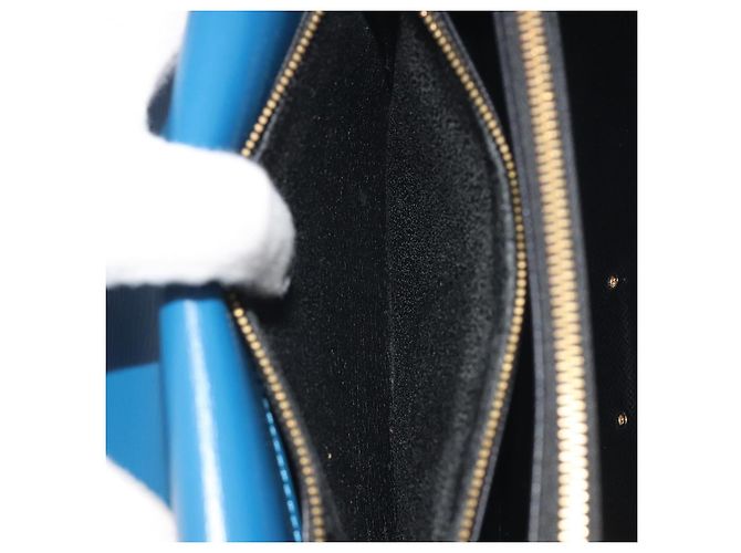 Borsa a mano LOUIS VUITTON Epi Concorde Blue M52135 LV Auth 197029A - vista 10