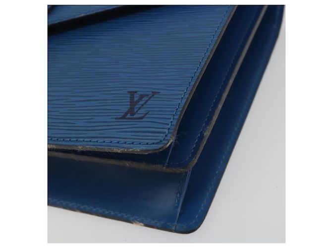 Borsa a mano LOUIS VUITTON Epi Concorde Blue M52135 LV Auth 197029A - vista 15