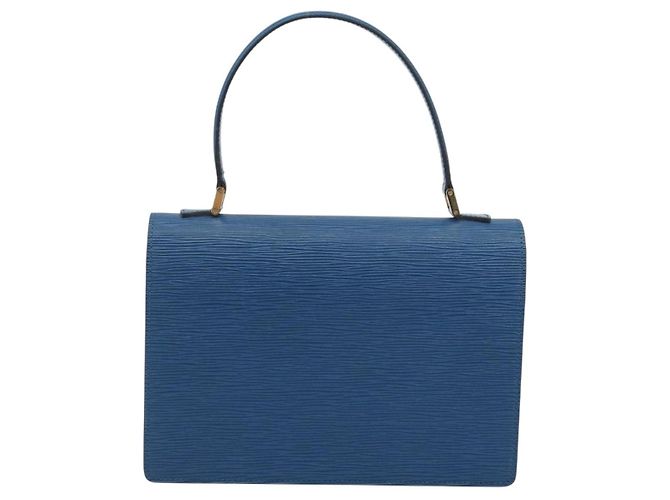 Borsa a mano LOUIS VUITTON Epi Concorde Blue M52135 LV Auth 197029A - vista 2