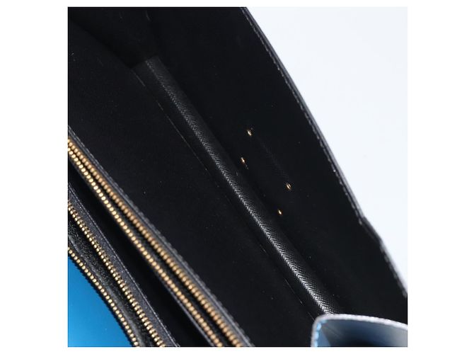 Borsa a mano LOUIS VUITTON Epi Concorde Blue M52135 LV Auth 197029A - vista 26