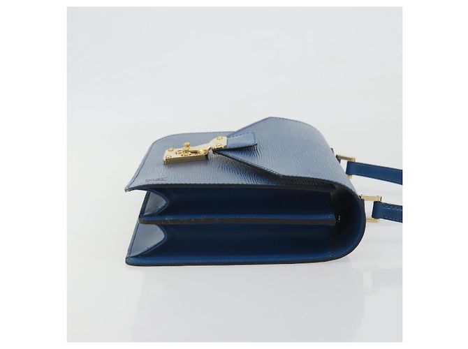 Borsa a mano LOUIS VUITTON Epi Concorde Blue M52135 LV Auth 197029A - vista 3