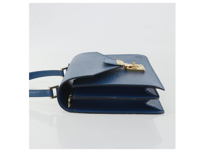 Borsa a mano LOUIS VUITTON Epi Concorde Blue M52135 LV Auth 197029A - vista 4