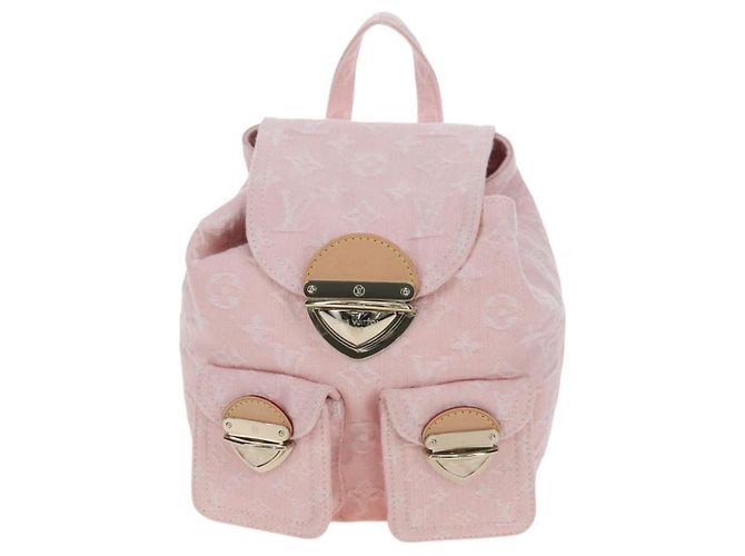 Zaino LOUIS VUITTON Monogram Denim Venice Pink M13031 LV Auth 197345SM Rosa - vista 13