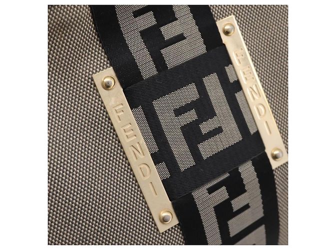 Borsa a tracolla FENDI Zucca Canvas Beige Gold Auth BA15204 D'oro - vista 17