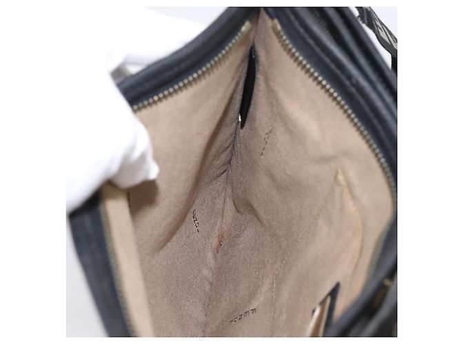 Borsa a tracolla FENDI Zucca Canvas Beige Gold Auth BA15204 D'oro - vista 20