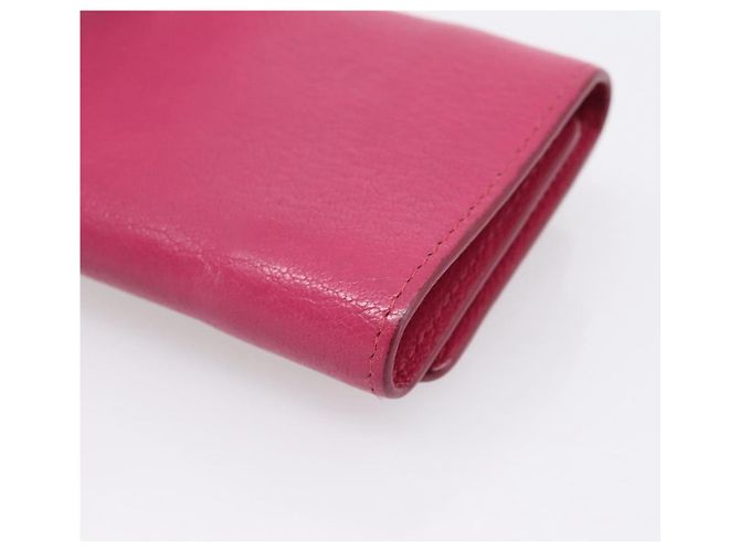 Portafoglio Compatto Miu Miu Pelle Rosa Oro Auth 198809A D'oro - vista 15
