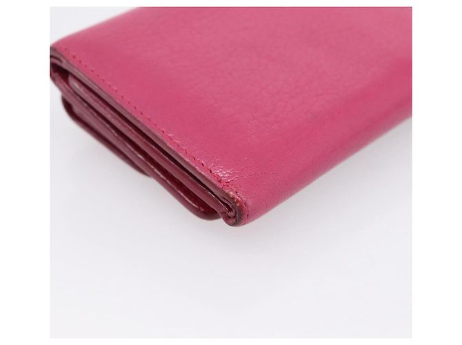 Portafoglio Compatto Miu Miu Pelle Rosa Oro Auth 198809A D'oro - vista 16