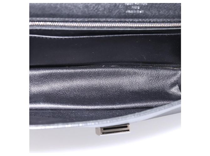 Borsa a pochette LOUIS VUITTON Taiga Selenga Ardoise M30782 LV Auth 198728 Grigio - vista 10