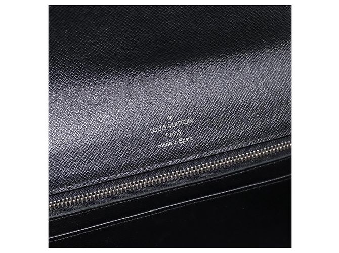 Borsa a pochette LOUIS VUITTON Taiga Selenga Ardoise M30782 LV Auth 198728 Grigio - vista 17