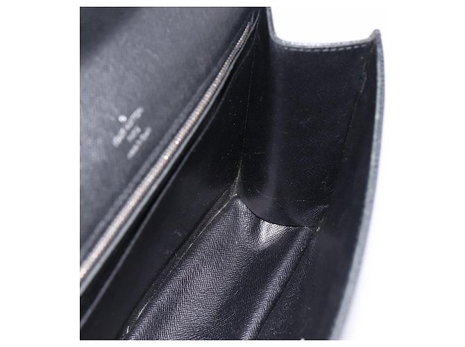 Borsa a pochette LOUIS VUITTON Taiga Selenga Ardoise M30782 LV Auth 198728 Grigio - vista 18