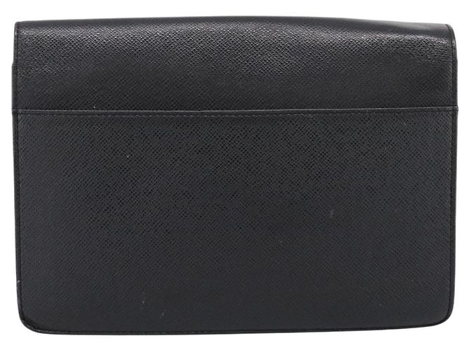 Borsa a pochette LOUIS VUITTON Taiga Selenga Ardoise M30782 LV Auth 198728 Grigio - vista 2