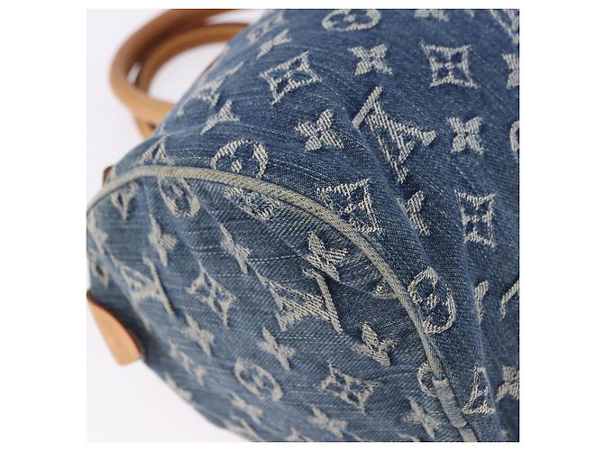 LOUIS VUITTON Monogram Denim Neo Speedy Hand Bag Blue M95019 LV Auth am12396SAM - vista 15