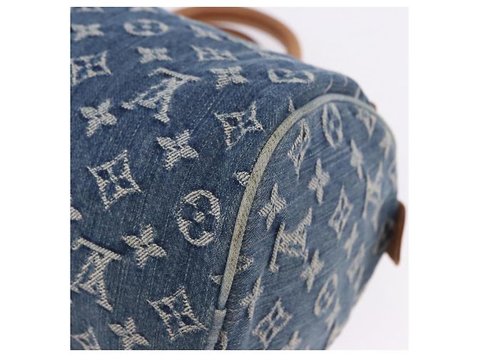 LOUIS VUITTON Monogram Denim Neo Speedy Hand Bag Blue M95019 LV Auth am12396SAM - vista 16