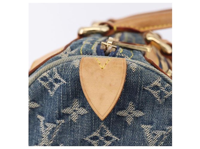 LOUIS VUITTON Monogram Denim Neo Speedy Hand Bag Blue M95019 LV Auth am12396SAM - vista 17