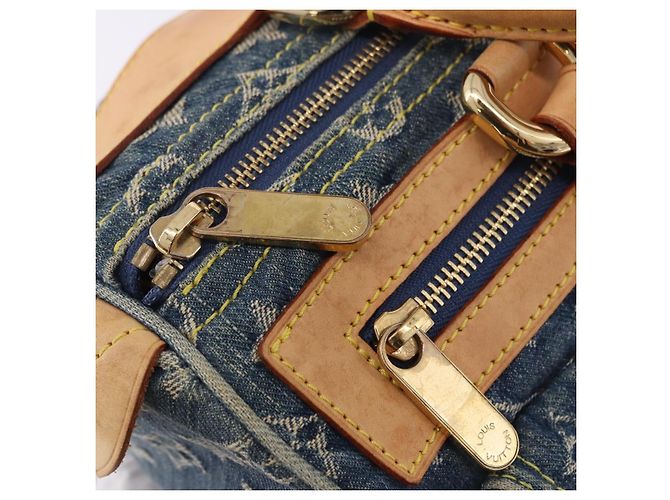 LOUIS VUITTON Monogram Denim Neo Speedy Hand Bag Blue M95019 LV Auth am12396SAM - vista 18