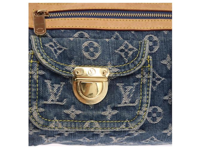 LOUIS VUITTON Monogram Denim Neo Speedy Hand Bag Blue M95019 LV Auth am12396SAM - vista 19