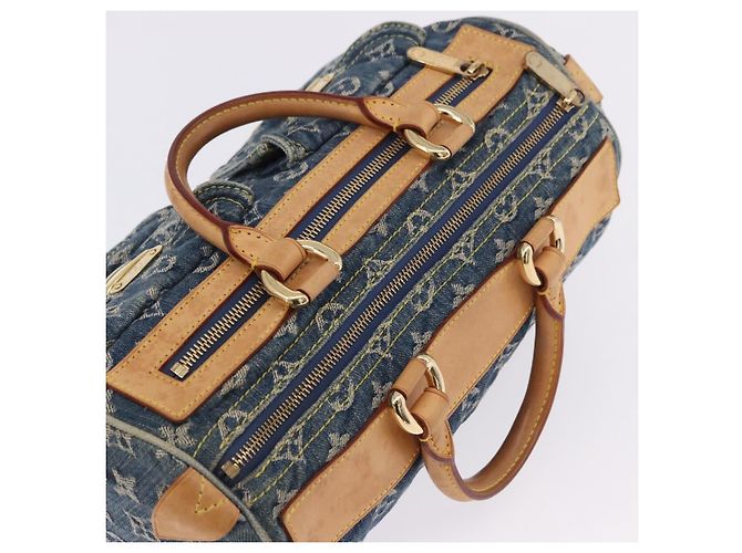 LOUIS VUITTON Monogram Denim Neo Speedy Hand Bag Blue M95019 LV Auth am12396SAM - vista 6
