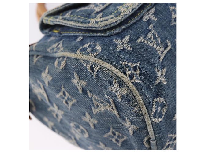 LOUIS VUITTON Monogram Denim Neo Speedy Hand Bag Blue M95019 LV Auth am12396SAM - vista 9