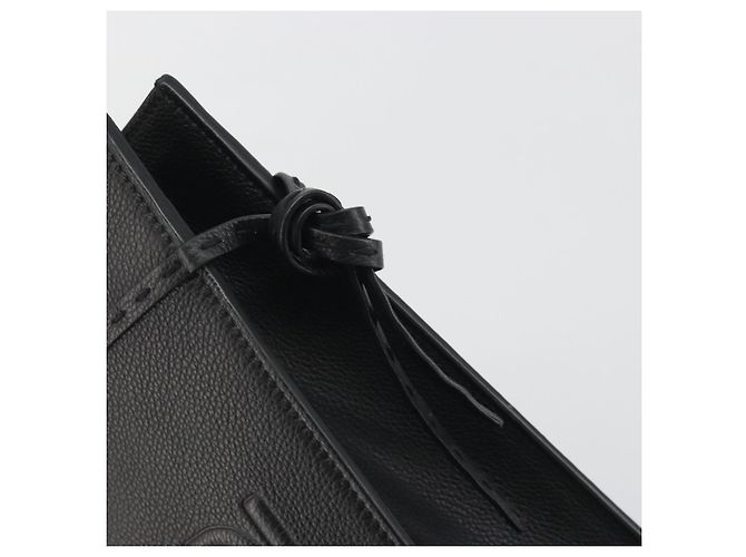 Borsa a mano FENDI Go-To Shopper in pelle nera e argento autentica mr2832 Nero - vista 10