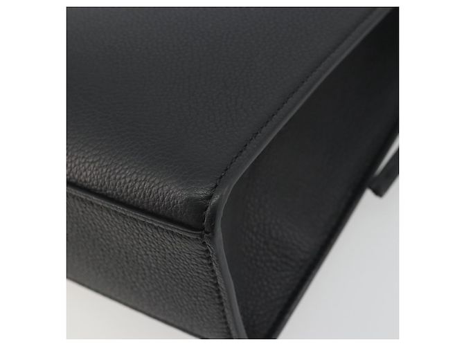 Borsa a mano FENDI Go-To Shopper in pelle nera e argento autentica mr2832 Nero - vista 15