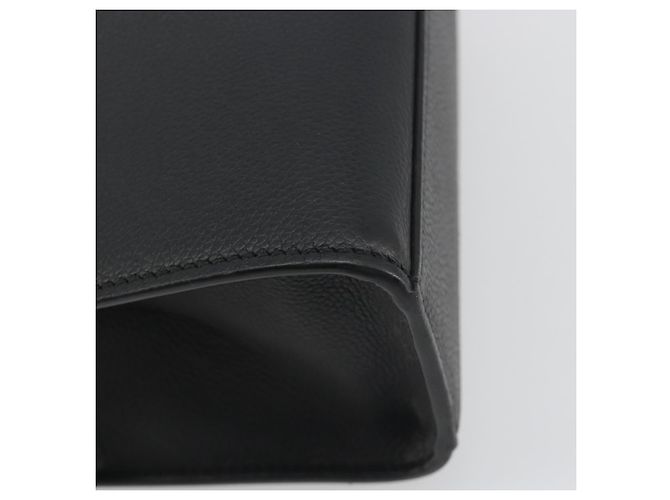 Borsa a mano FENDI Go-To Shopper in pelle nera e argento autentica mr2832 Nero - vista 16