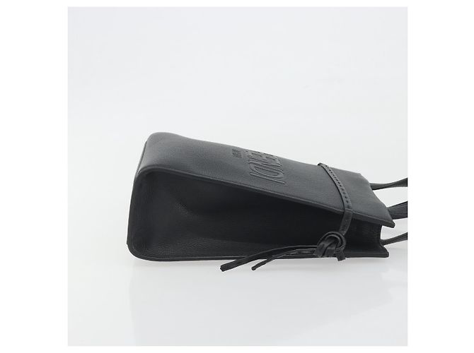 Borsa a mano FENDI Go-To Shopper in pelle nera e argento autentica mr2832 Nero - vista 3