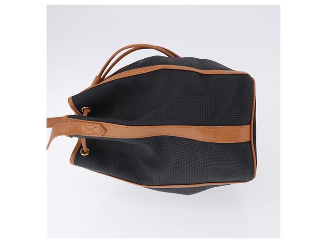 Borsa a tracolla SAINT LAURENT Canvas Black Gold Tone Auth 198668A Nero - vista 4
