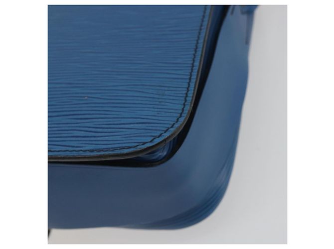 LOUIS VUITTON Epi Cartouchiere MM Shoulder Bag Blue M52245 LV Auth BA14941 Azul - vista 15