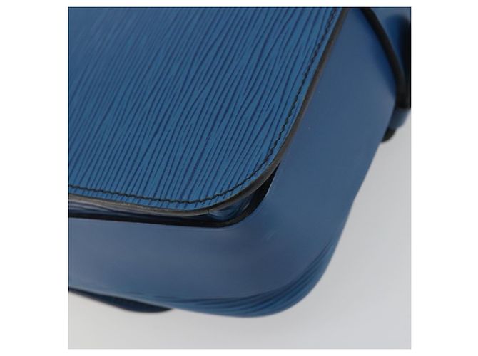 LOUIS VUITTON Epi Cartouchiere MM Shoulder Bag Blue M52245 LV Auth BA14941 Azul - vista 16