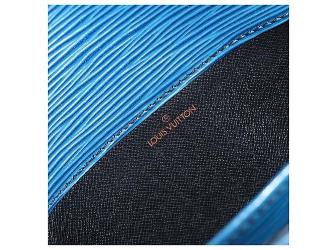 LOUIS VUITTON Epi Cartouchiere MM Shoulder Bag Blue M52245 LV Auth BA14941 Azul - vista 21