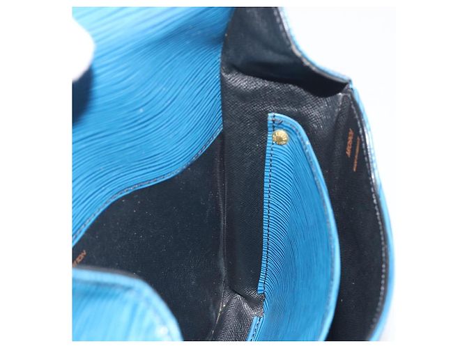 LOUIS VUITTON Epi Cartouchiere MM Shoulder Bag Blue M52245 LV Auth BA14941 Azul - vista 22