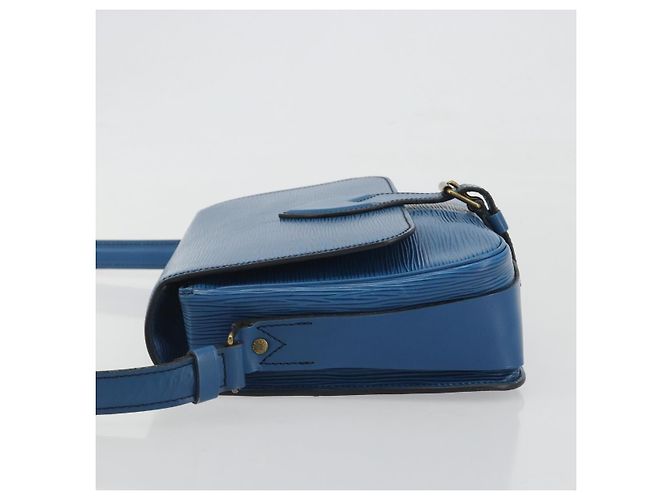 LOUIS VUITTON Epi Cartouchiere MM Shoulder Bag Blue M52245 LV Auth BA14941 Azul - vista 4