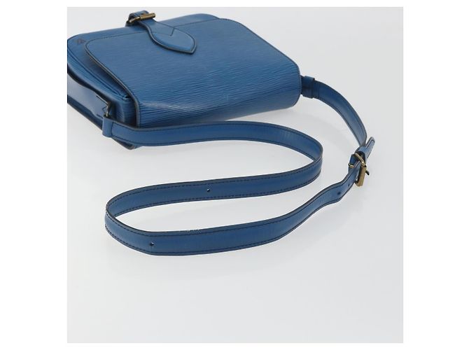 LOUIS VUITTON Epi Cartouchiere MM Shoulder Bag Blue M52245 LV Auth BA14941 Azul - vista 7